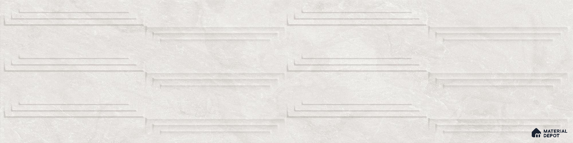 TL 01251 B Stratos Bianco Diva 1200x300 mm GVT Abstract Look Tile - 9 mm